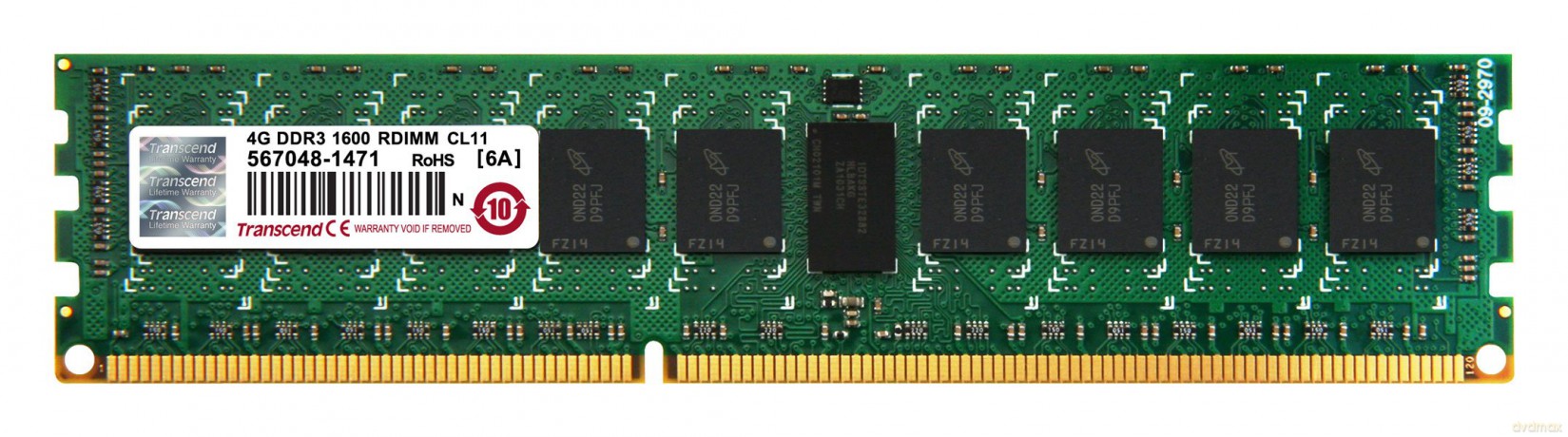 4gb Ddr3 1600 Reg-Dimm 2rx8