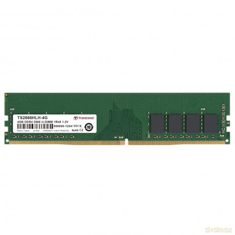 4gb Ddr4 2666 U-Dimm 1rx8 1.2v