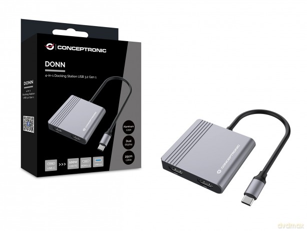 4-In-1 Docking Station Usb 3.2 Gen1