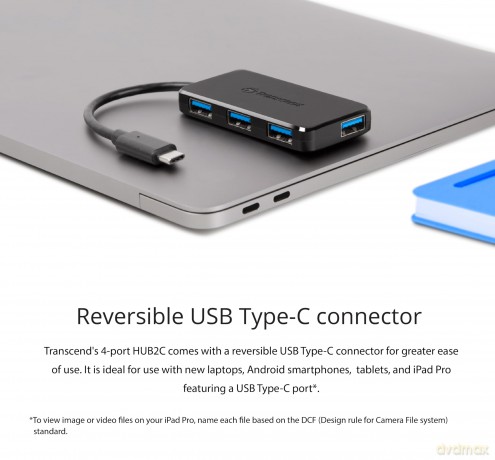 4-Port Hub Usb 3.1 Gen 1 Type C