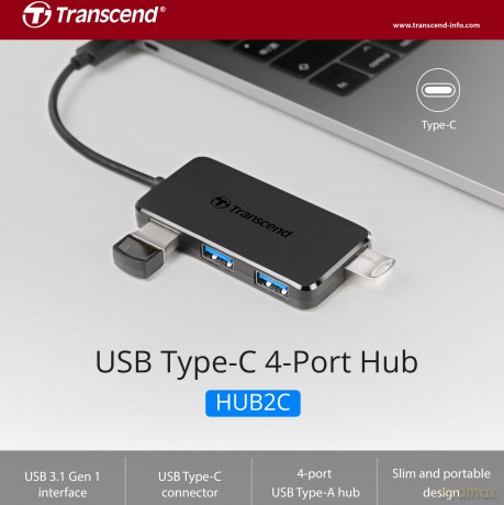 4-Port Hub Usb 3.1 Gen 1 Type C