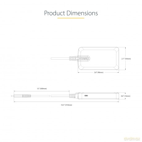 4-Port Usb-C Hub 5gbps Bus Powered