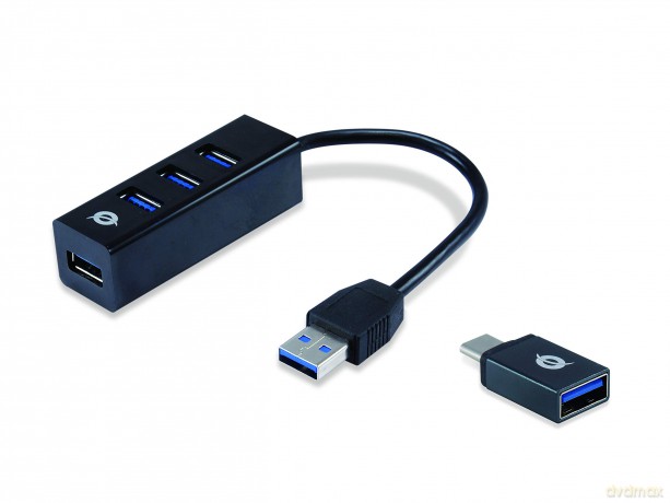 4-Ports Usb 3.0 Hub With Usb-C