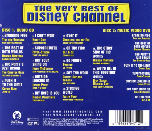The Very Best Of Disney Channel [CD]+[DVD]