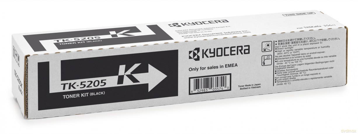 5205k, Black, 18k (Stk)-Kyocera Toner Tk-5205k Black 18k