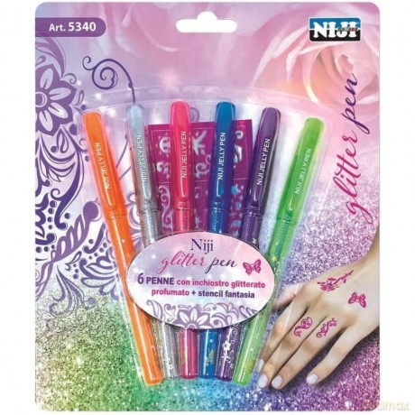 6 Penne Glitterate Col.3 Stencil