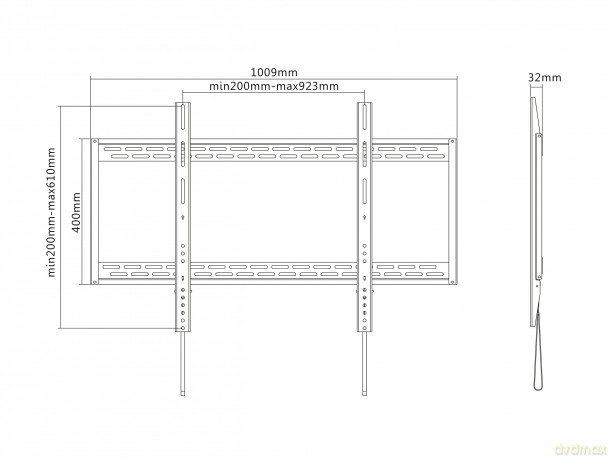 60 -100 Fixed Curved Tv Bracket