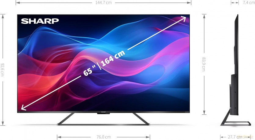 65 Uhd 4k Qled Frameless Google 144