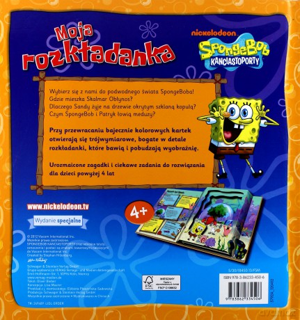 Moja Rozkładanka. Spongebob Kanciastoporty - Praca Zbiorowa [KSIĄŻKA]