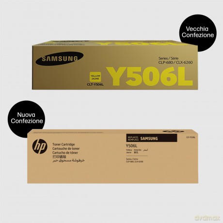 680nd, Clx-6260 Serie, Clt-Y506l, Yell., Hy, 3,5k (Stk)-Samsung Clt-Y506l H-Yield Yell. Toner Cartridge 3,5k