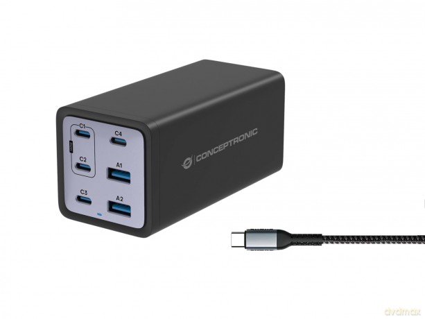 6-Port 200w Gan Usb Pd Charger With