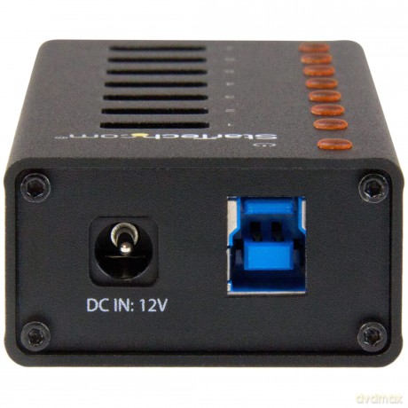 7 Port Usb 3.0 Hub - Metal Enclosure - Desktop Or Wall Mountable - Usb 3 Hub - Usb Extender - Powered Usb 3.0 Hub - Usb Splitter