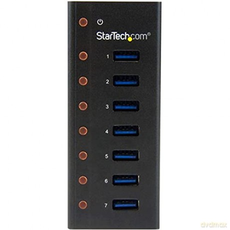 7 Port Usb 3.0 Hub - Metal Enclosure - Desktop Or Wall Mountable - Usb 3 Hub - Usb Extender - Powered Usb 3.0 Hub - Usb Splitter
