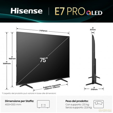 75 E7q Pro Qled 4k Uhd Smart 144hz