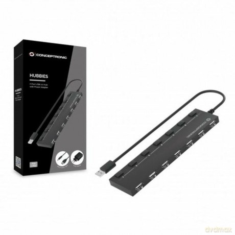 7-Port Usb 2.0 Hub With Power Adapt