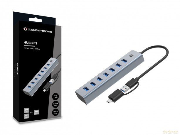 7-Port Usb 3.0 Hub 5gbps Usb-A X 7