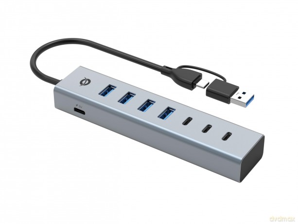 7-Port Usb 3.0 Hub 5gbps Usb-C X 3