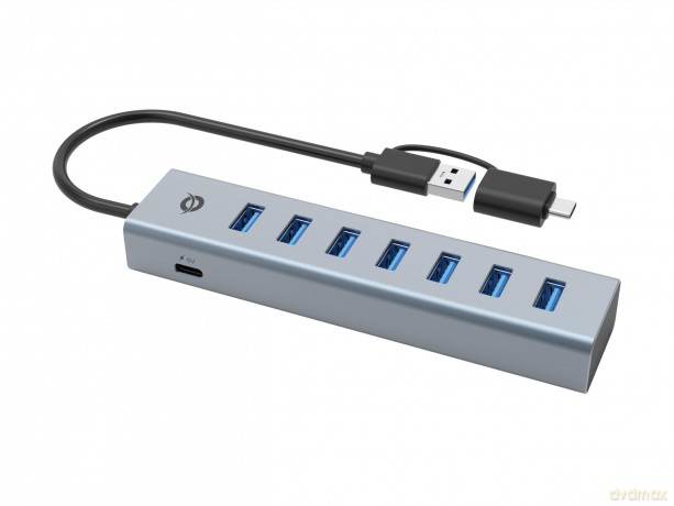 7-Port Usb 3.0 Hub With Power Adapt