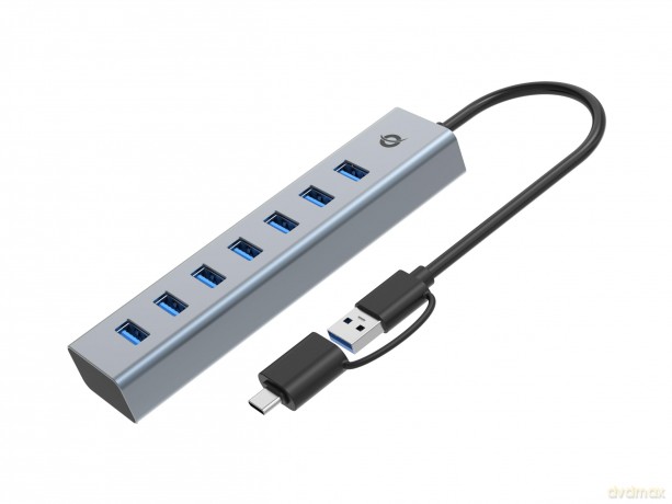 7-Port Usb 3.0 Hub With Power Adapt
