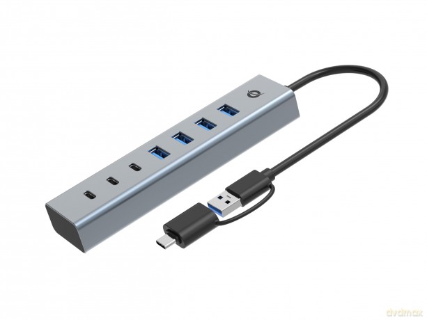 7-Port Usb 3.0 Hub With Power Adapt