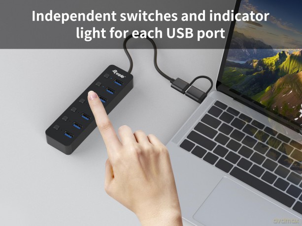 7port Usb 3.2 Gen 1 Hub Pd