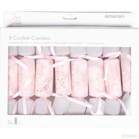 8 Confetti Cracker Hen Party Plastic/Paper 18cm