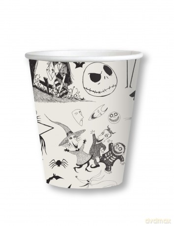 8 Cups Nightmare Before Christmas Paper 266 Ml H