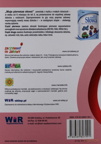 Moje Pierwsze Słowa. Propozycje Zabaw Językowych Dla Dzieci Do Lat 3. Część 1. - Praca Zbiorowa [SZKOŁA]