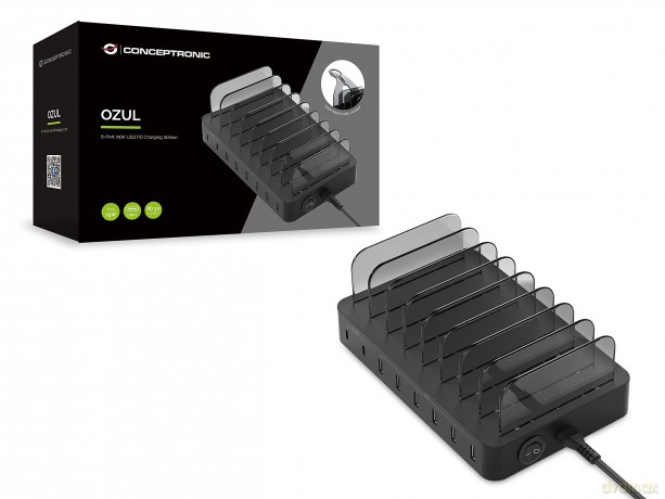 8-Port 75w Usb Pd Charging Station
