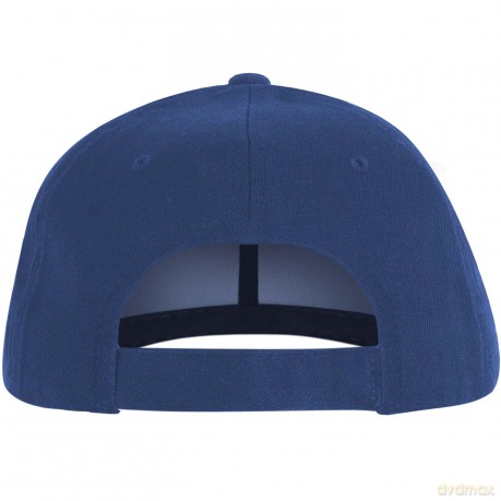 AC/DC Men's Baseball Cap: Red Logo (Mid Blue)