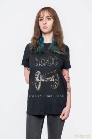 AC/DC Men's Tee: About to Rock (Medium)