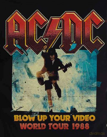 AC/DC Men's Tee: Blow Up Your Video (Medium)