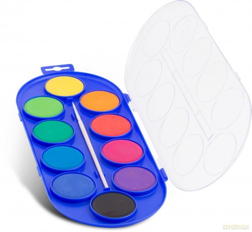 Acquerelli In Scatola Di Plastica