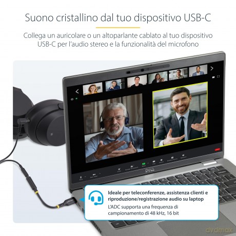 Adattatore Audio Usb-C A 3.5mm