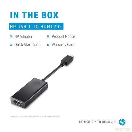 Adattatore Da Usb-C A Hdmi 2.0 Hp