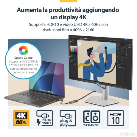 Adattatore Da Usb-C A Hdmi 4k
