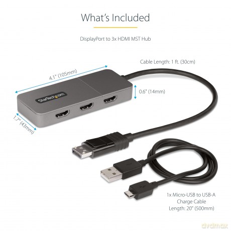 Adattatore Dp Hdmi A 3 Porte
