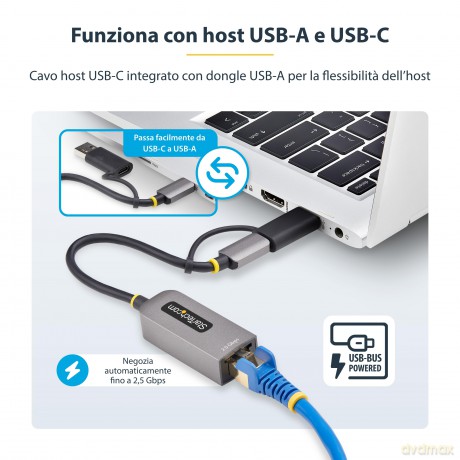 Adattatore Ethernet Usb Type-C