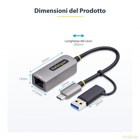 Adattatore Ethernet Usb Type-C
