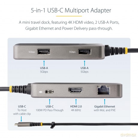 Adattatore Multiporta Usb C 4k
