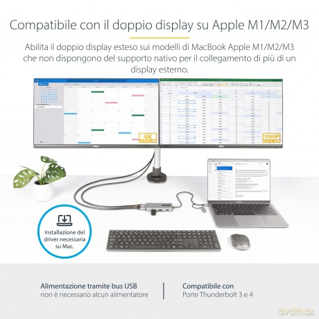 Adattatore Multiporta Usb-C