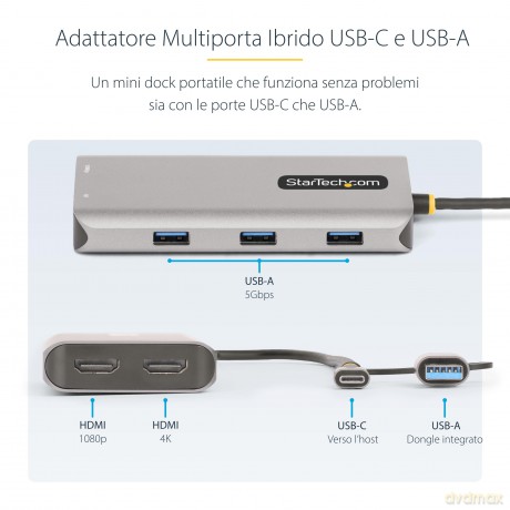 Adattatore Multiporta Usb-C