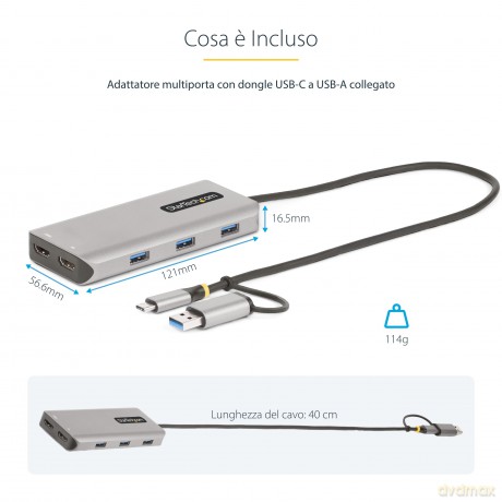 Adattatore Multiporta Usb-C