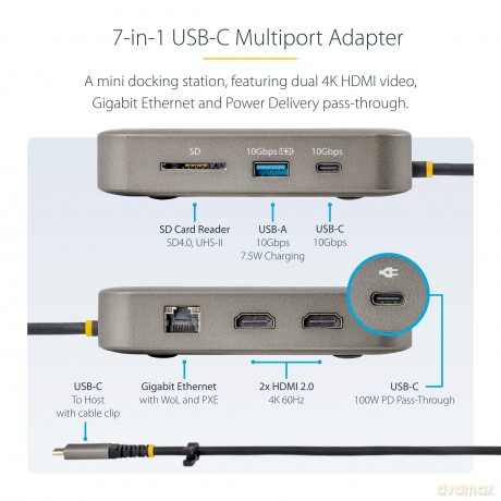 Adattatore Multiporta Usb-C