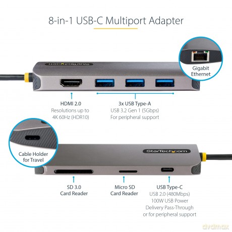 Adattatore Multiporta Usb-C 4k