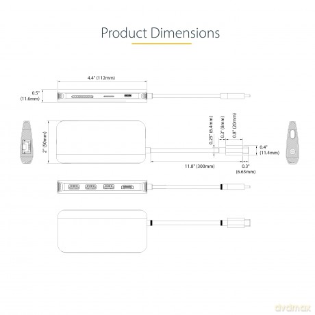 Adattatore Multiporta Usb-C 4k