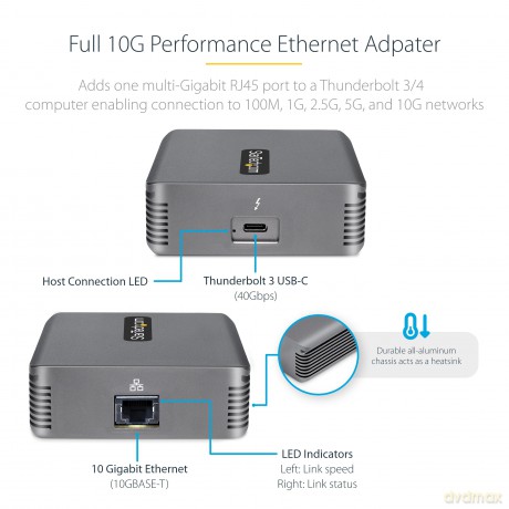 Adattatore Thunderbolt 3 Rj45