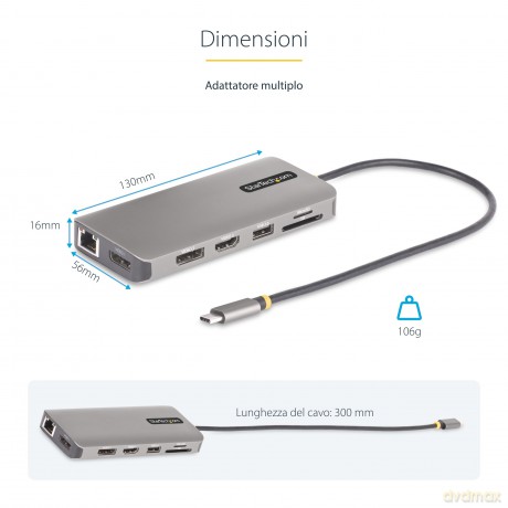 Adattatore Usb-C A Tre Monitor
