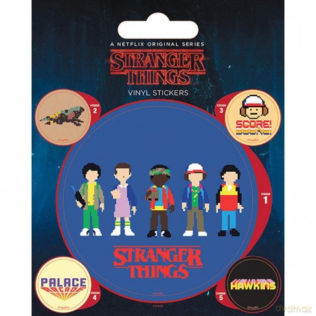 Naklejki Stranger Things Arcade Zestaw naklejek 5 szt