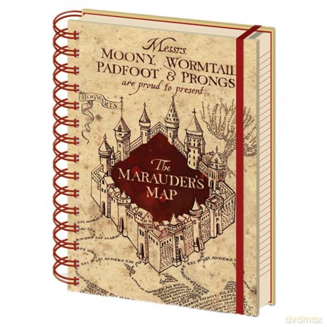 Agenda A5 Harry Potter The Marauder's Map